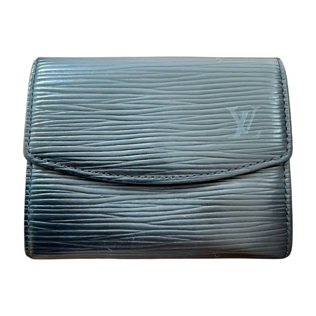 【美品】ルイヴィトン ポルトモネ エピ ノワール M63412　ケース