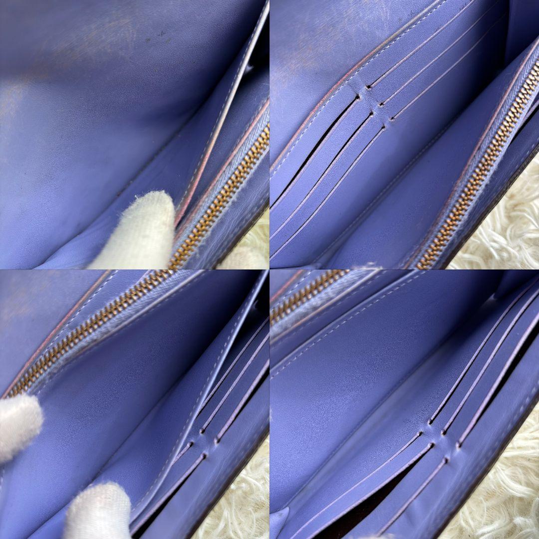 【新型 良品】ルイヴィトン　ヴェルニ　ポルトフォイユ サラ　長財布　パープル系