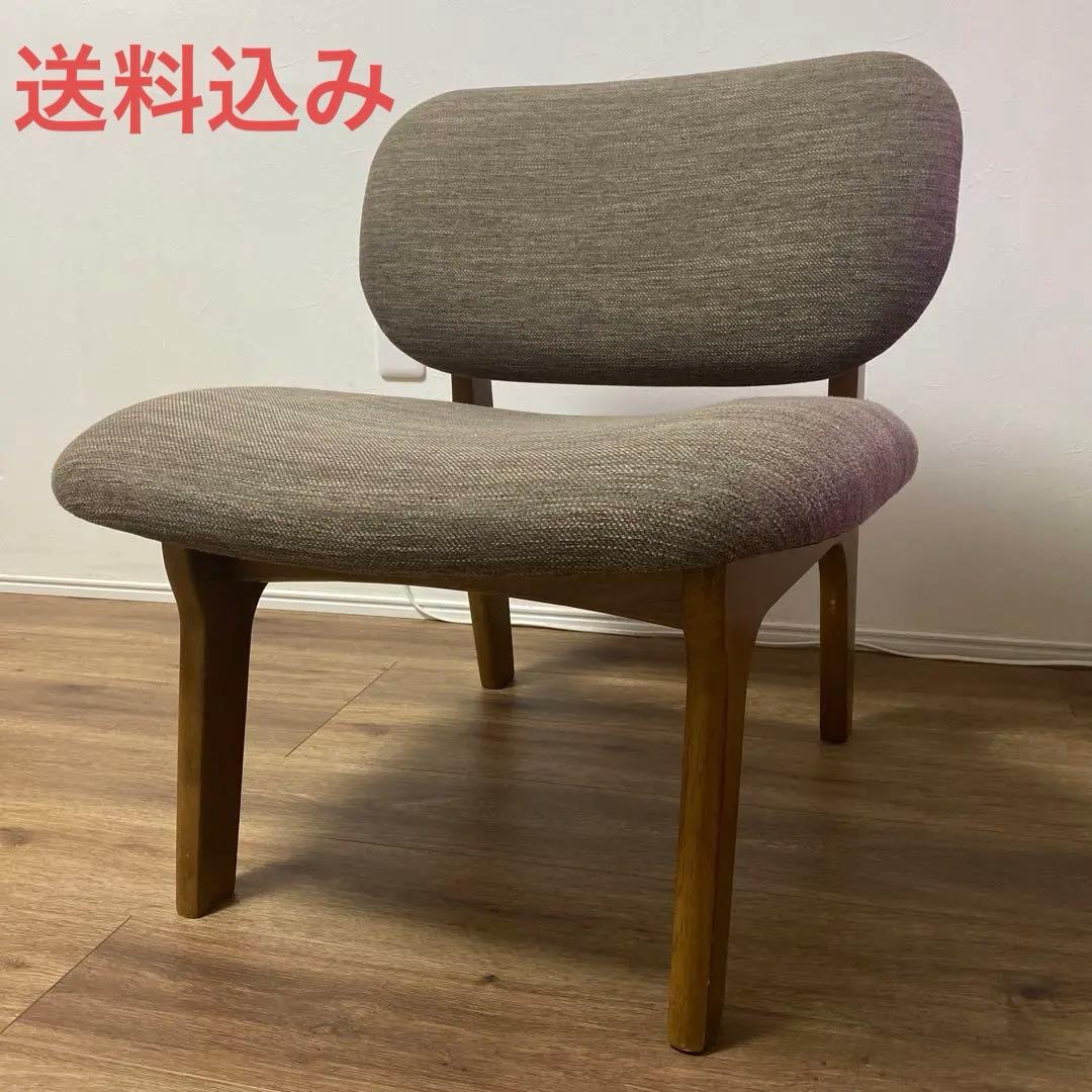 ニトリ　リビングダイニング１人用チェアN シールド リラックスワイド　天然木