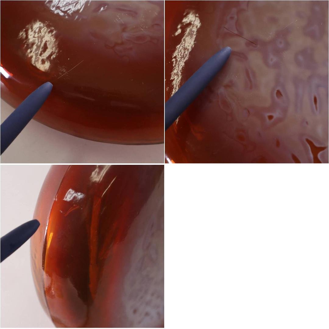 展示品 ボーコンセプト ガラス製 フラワーベース レッド フェイクグリーン付き