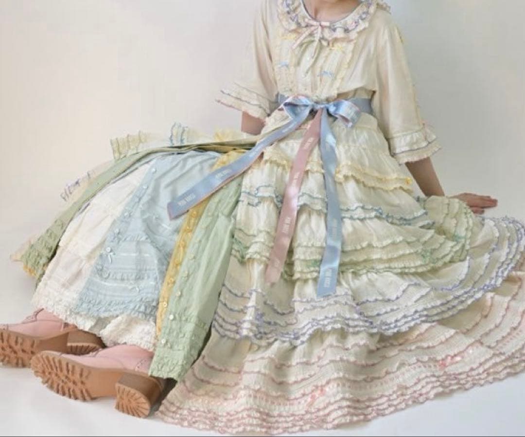 ピンクハウス 阪神限定 ワンピース アイボリー マルチ　PINK HOUSE