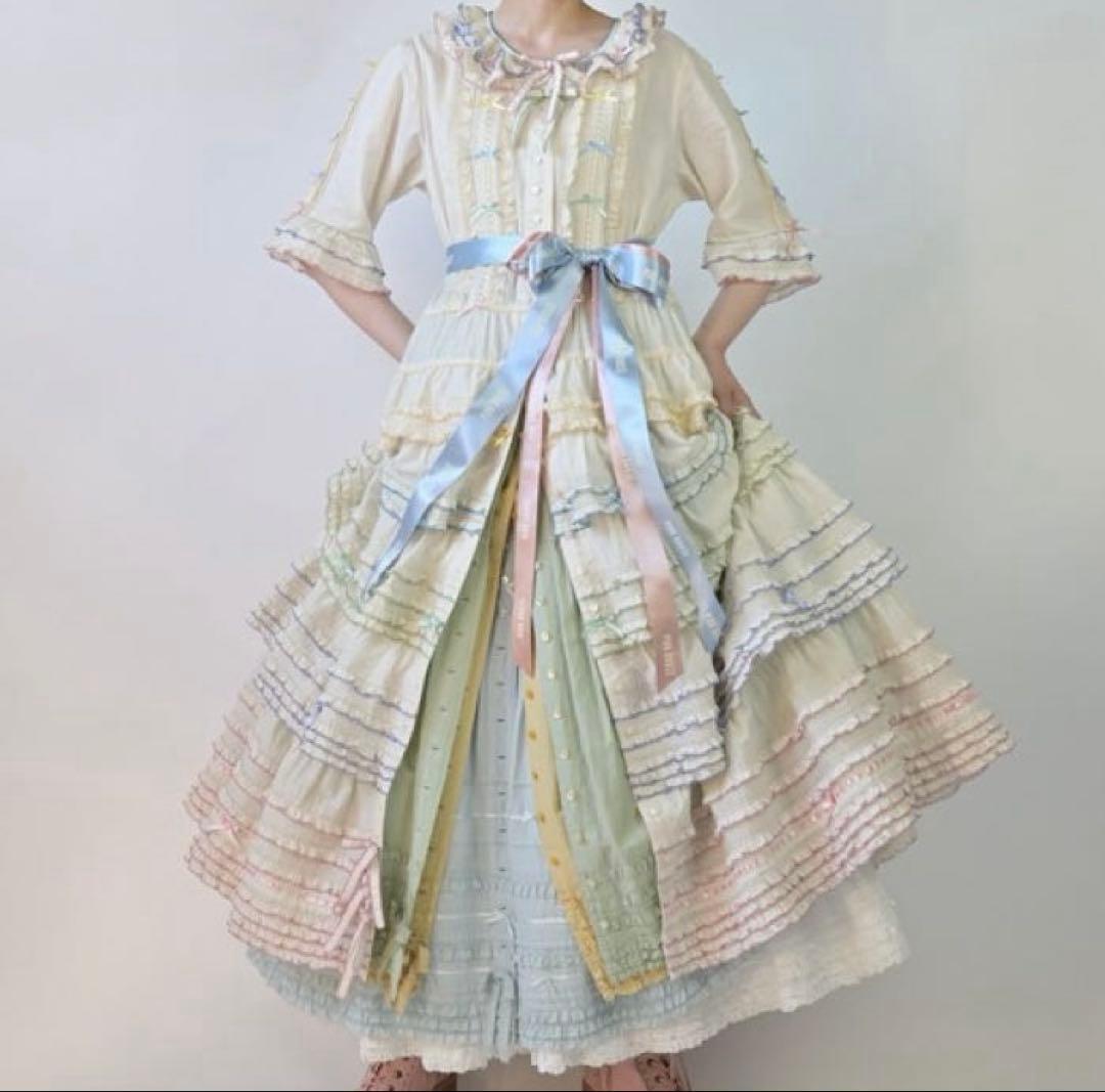 ピンクハウス 阪神限定 ワンピース アイボリー マルチ　PINK HOUSE