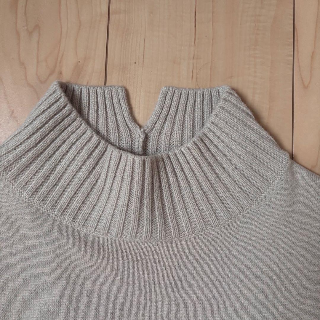 完売　23区 S ウールカシミヤブレンド ハイネックワンピース　¥28,600