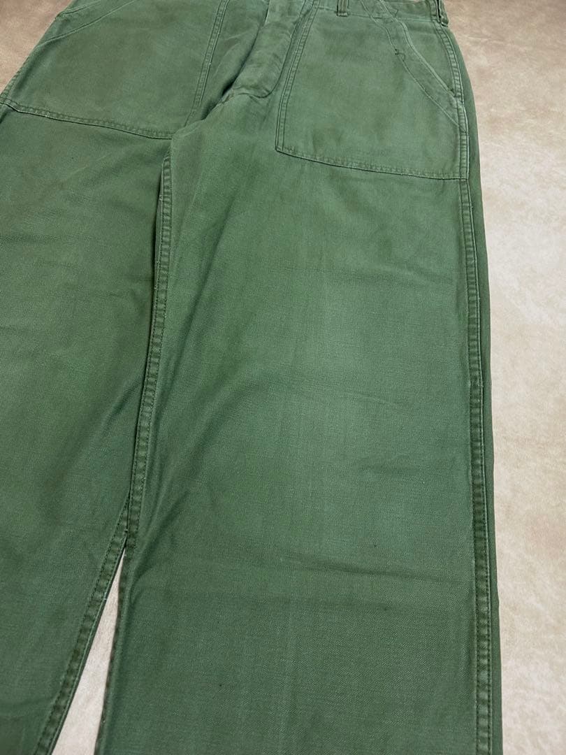 60s US Army OG 107 ベイカーパンツ W34 L33 ボタン