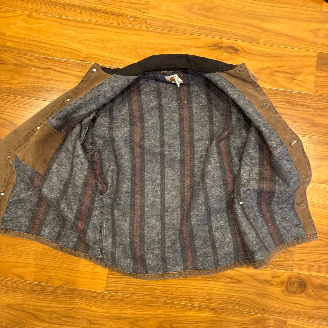 【80s星タグ】USA製 Carhartt チョアコート カバーオール L 希少