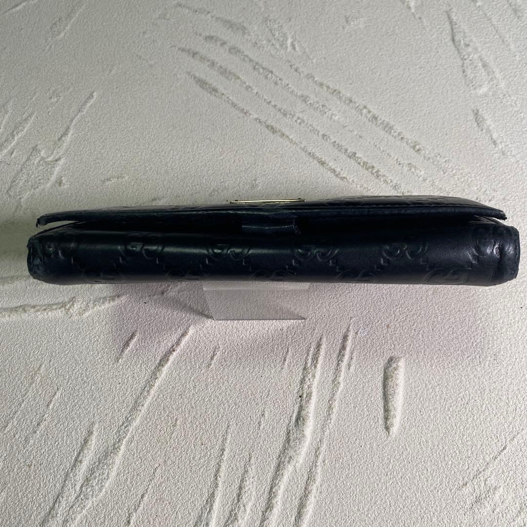 グッチ GUCCI グッチシマ 長財布 170426 GGレザー ブラック