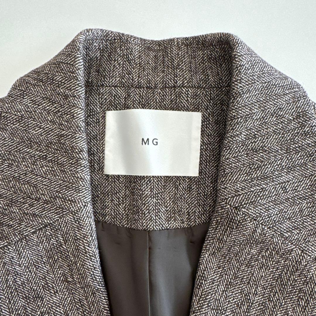 菊池京子 K.K closet ヘリンボーンジャケット ブラウン