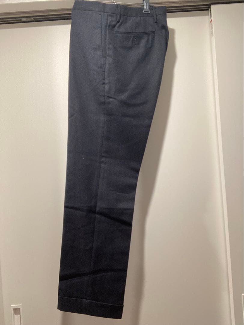 【incotex 】ネイビー スラックス ウール混紡