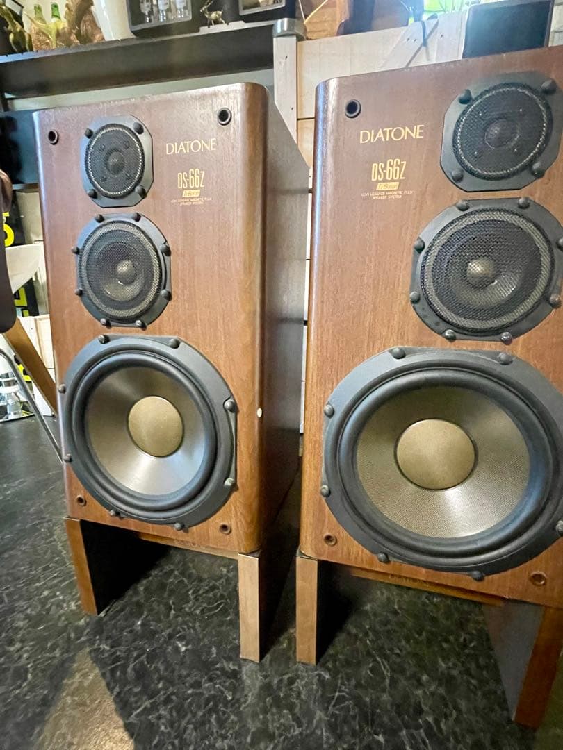 DIATONE DS-66Z スピーカー ペア コード 専用台座付き 動作品