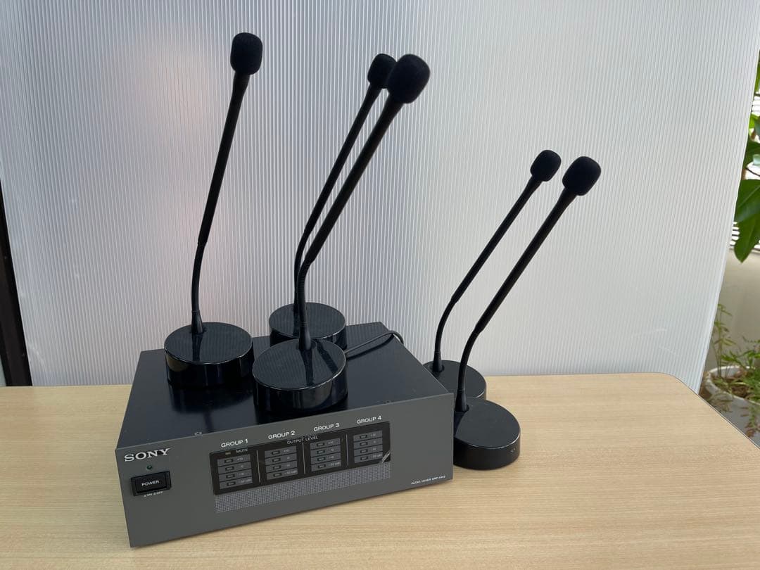 SONY SRP-X412 ECM-530 ５本 卓上グーズネックマイク 一式