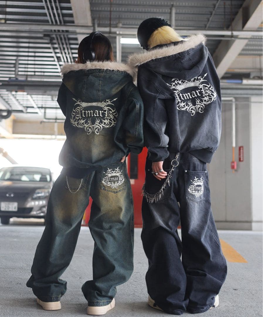 【新品未使用✨】ATMARK予約必須フード付きデニム ジャケット早いもの勝ち！！