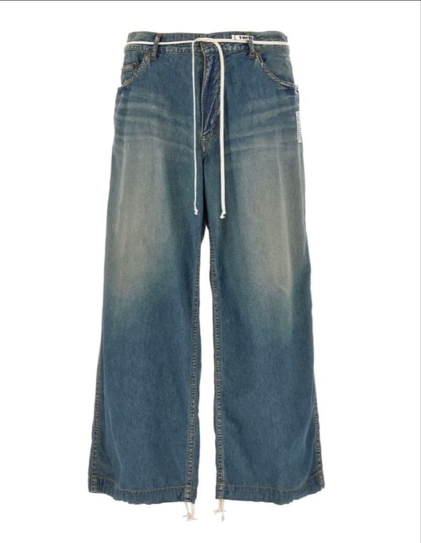 柊*様 メゾンミハラヤスヒロ 24ss ワイドレッグドローストリングジーンズ　3
