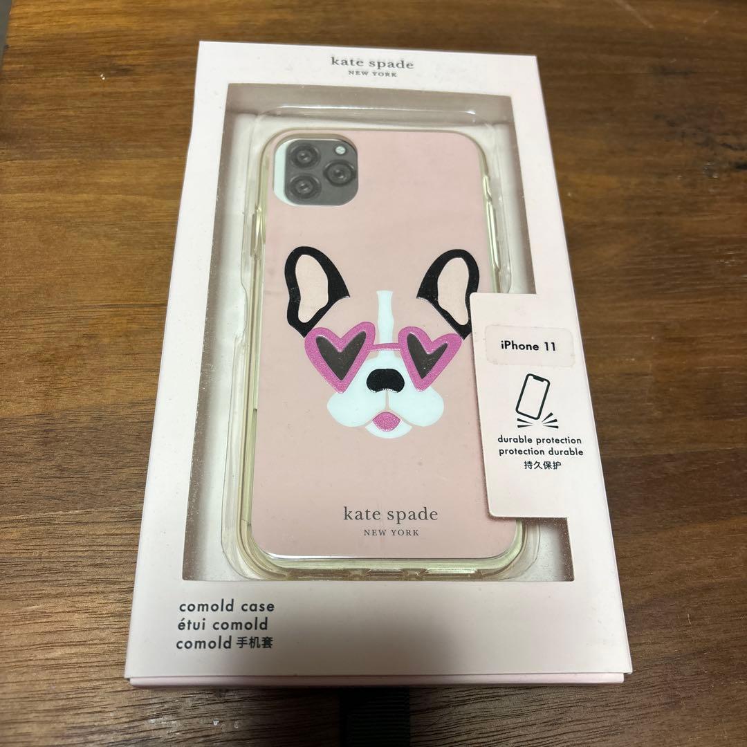 kate spade iPhone 11 ケース ブルドッグ