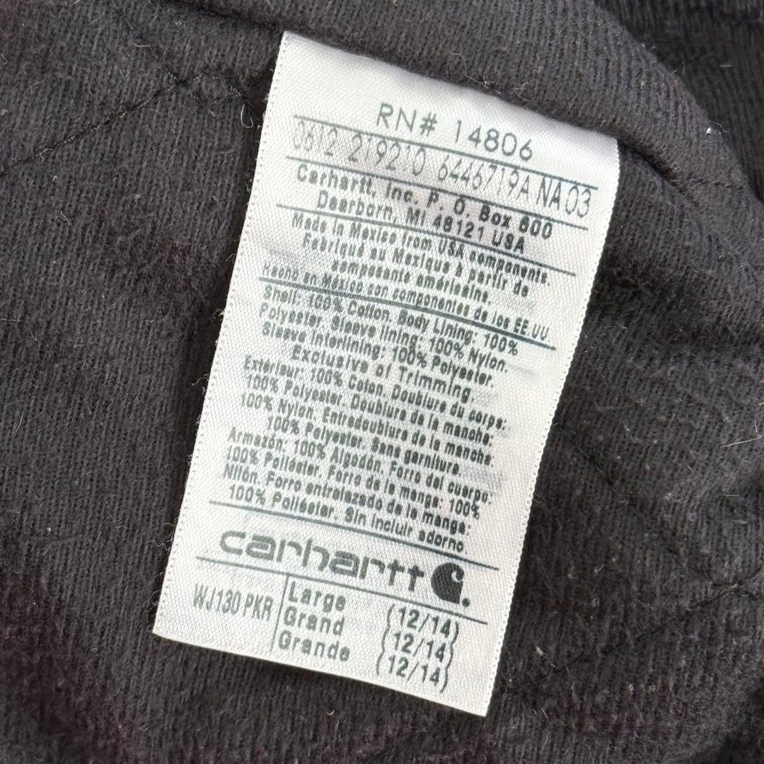 希少カラーCarhartt アクティブジャケット ピンクレディースL メンズSM