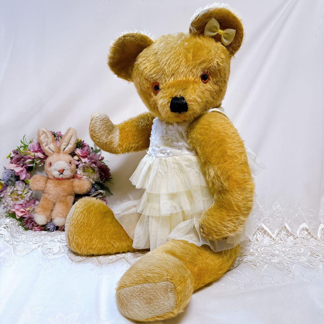 オレンジベア 様❤️大きなイギリスアンティークベア❤️64cm