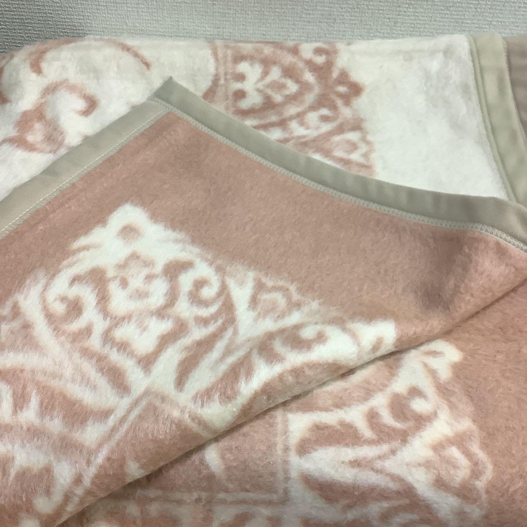 7587⑩京都西川　シルク毛布 140cm×200cm