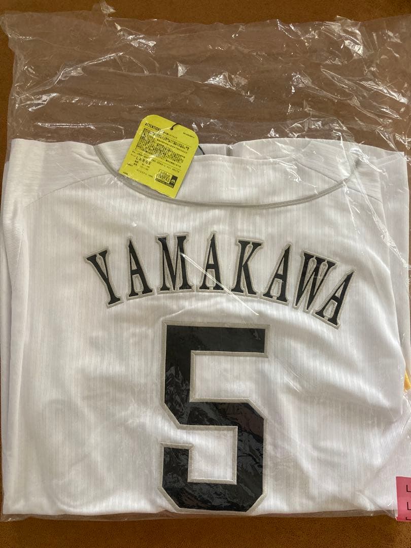 【新品未使用】山川穂高 ホーム ユニフォーム Lサイズ ソフトバンクホークス