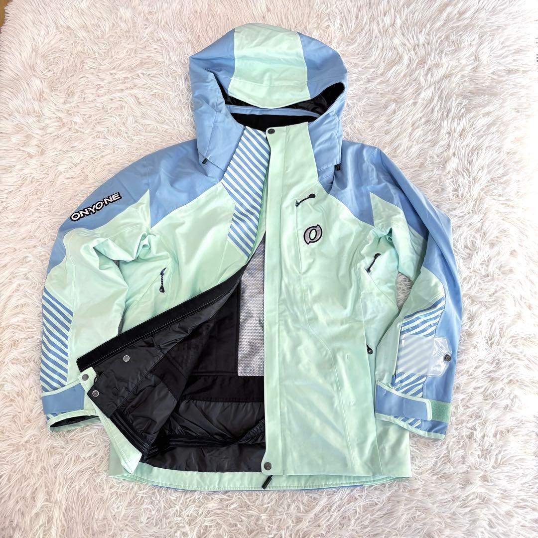 最新 オンヨネ　スキーウェア ライトグリーン サイズL