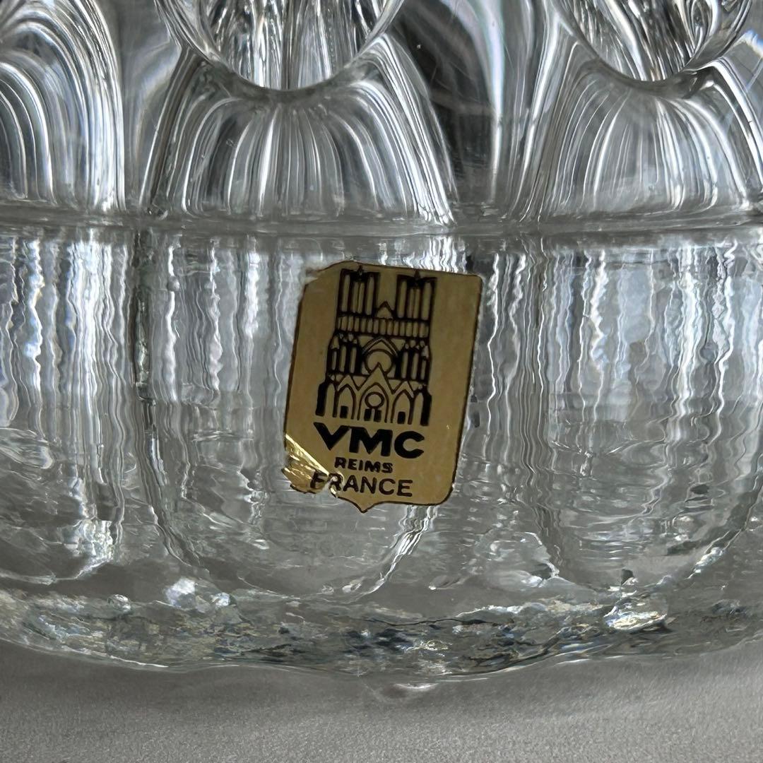 クリストフル＆VMC REIMS  花器　花瓶　フラワーベース　シルバー、ガラス
