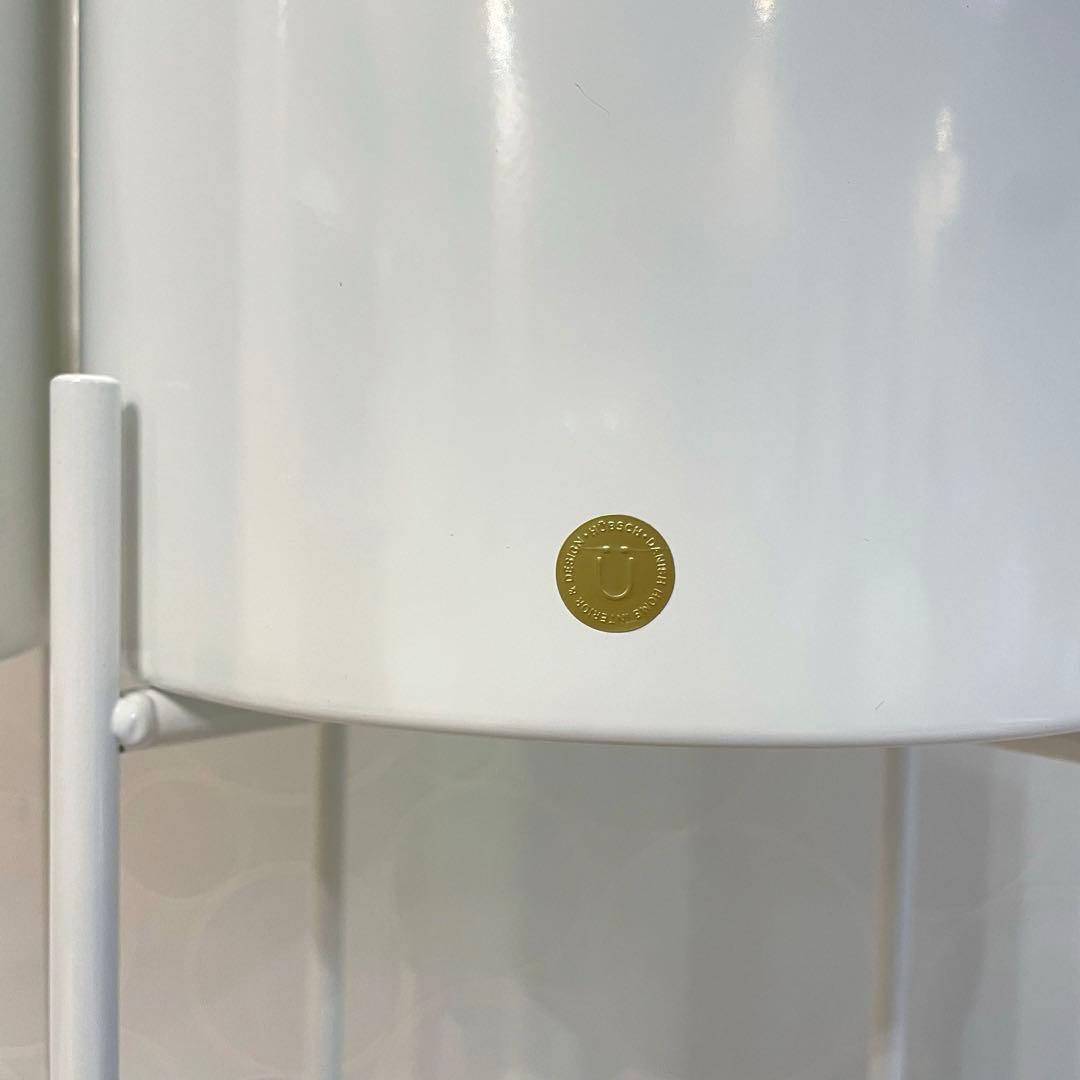 【未使用】Hubschヒュプシュ 鉢カバー プランタースタンド 白 φ25