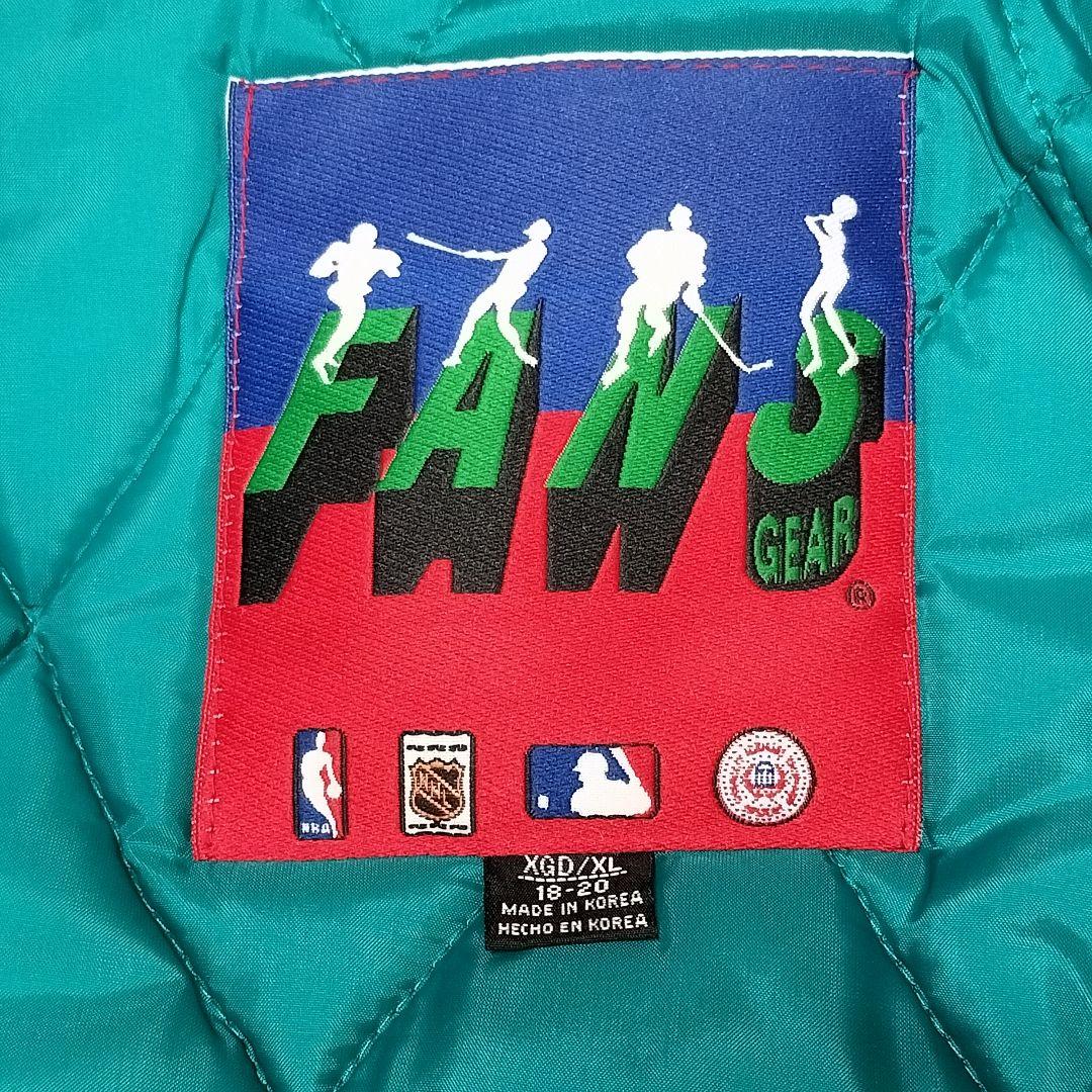 FANS NHLマイティーダックス中綿ナイロンジャケットパーカー　ヴィンテージ