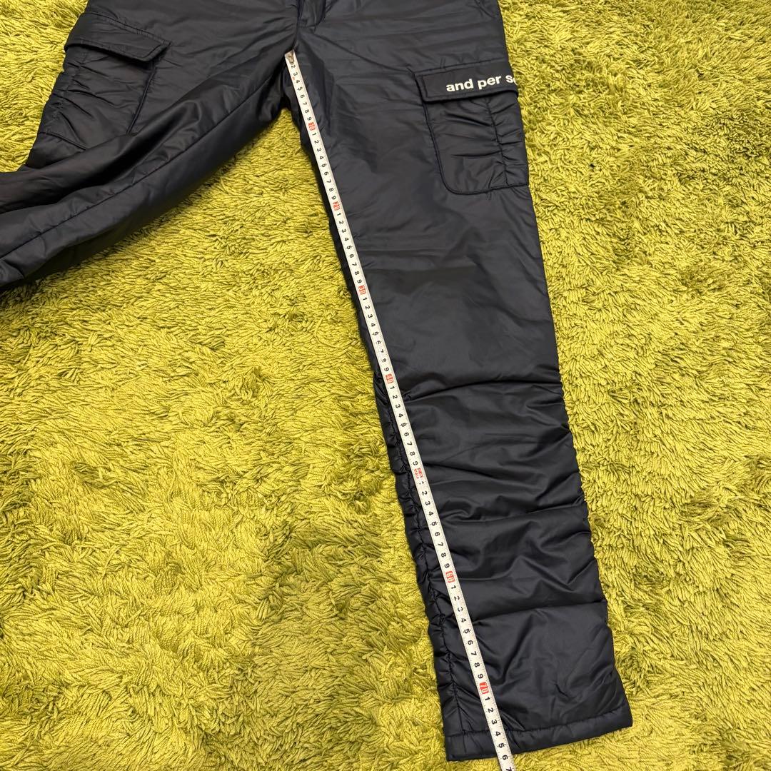 and per se アンパスィ 中綿パンツ レディースパンツ ネイビー M