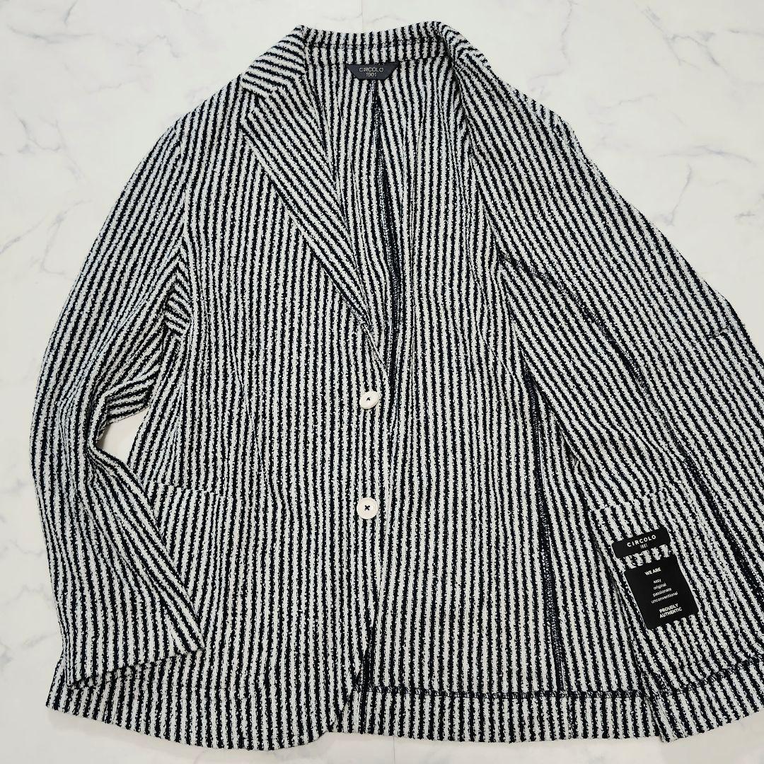 美品/25SS☆チルコロ1901　コットンポリブークレジャージーシャツジャケット