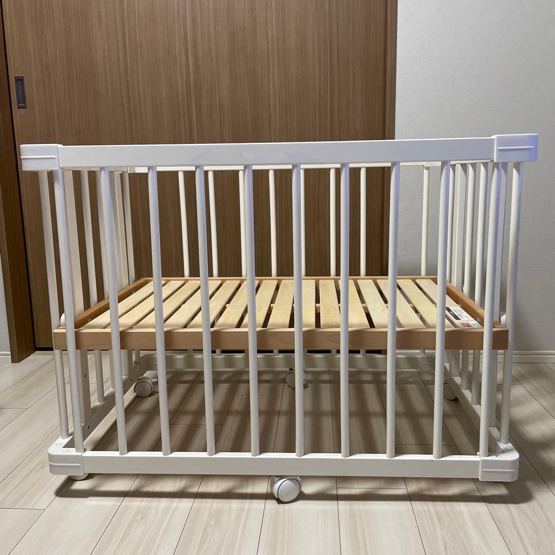 ベビーベッド 木製ファルスカミニジョイントベッド