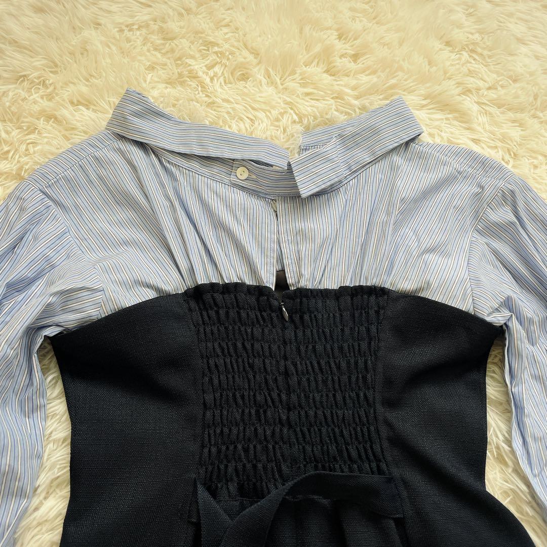 ラルフローレン　ラグナムーン　POLO BCSコラボシャツドッキングワンピースS