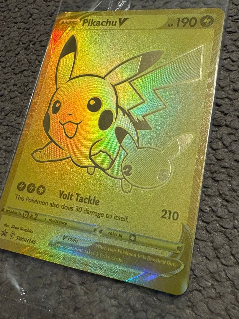 ゴールデン ピカチュウV【英語版】モンスターボール/2枚セット/25th/プロモ