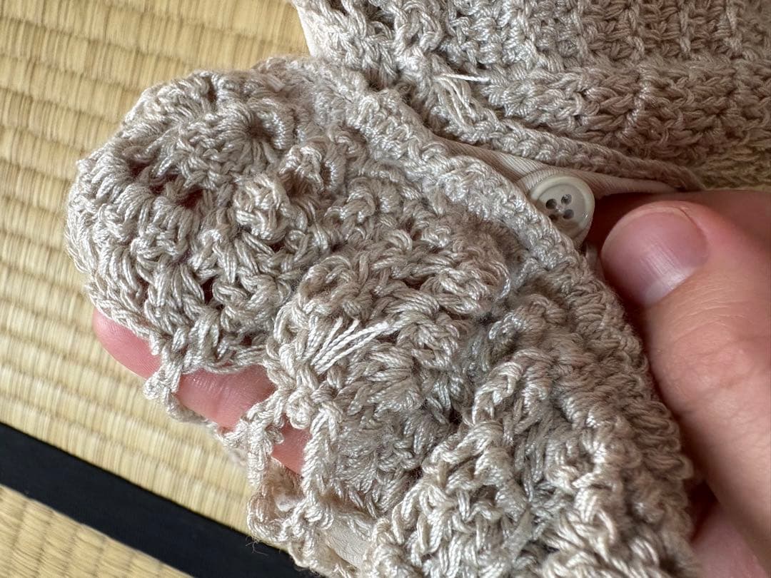 rienda Many way オフショルクロシェバンドゥ ビキニ　ベージュ　S