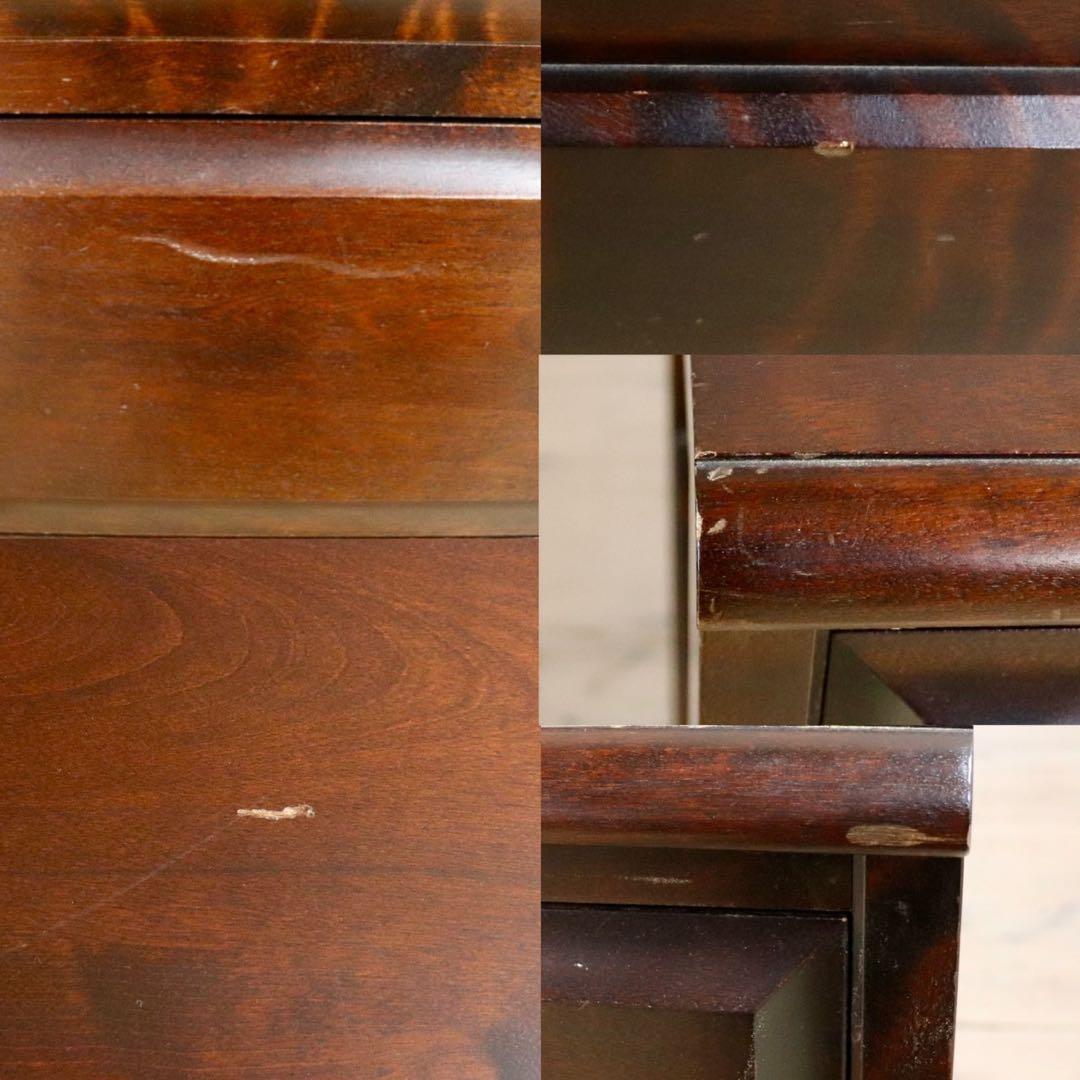 GMHK663○北海道民芸家具 4段チェスト 整理箪笥 収納家具 チェスト 樺材