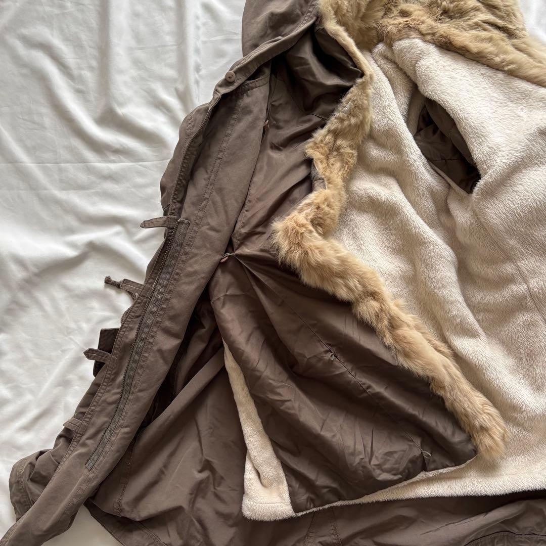 00’s 森ガール フェアリーグランジ ラビットファーモッズコート 平成ギャル