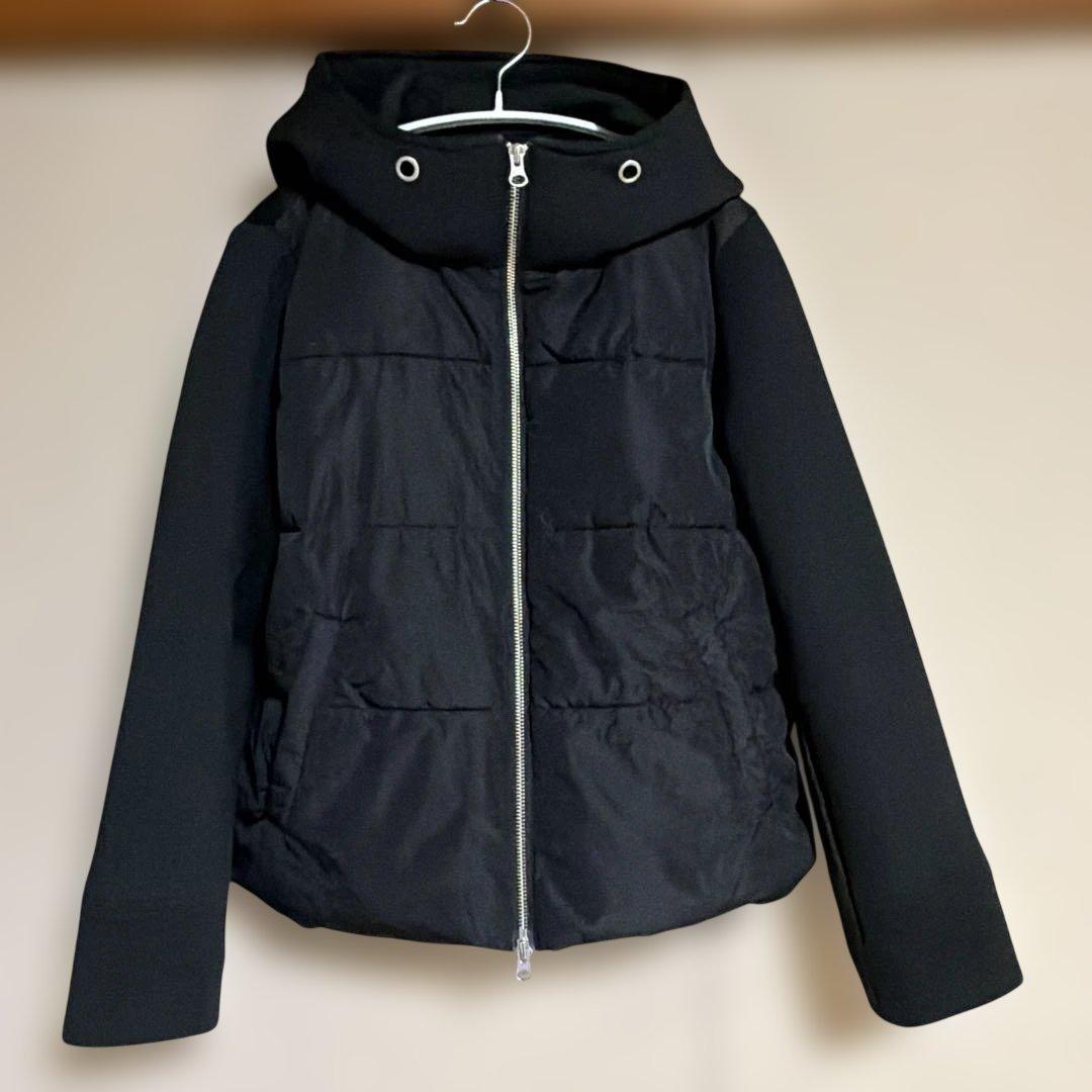 ヤマダヤ　異素材カジュアルコート　ブラック　M