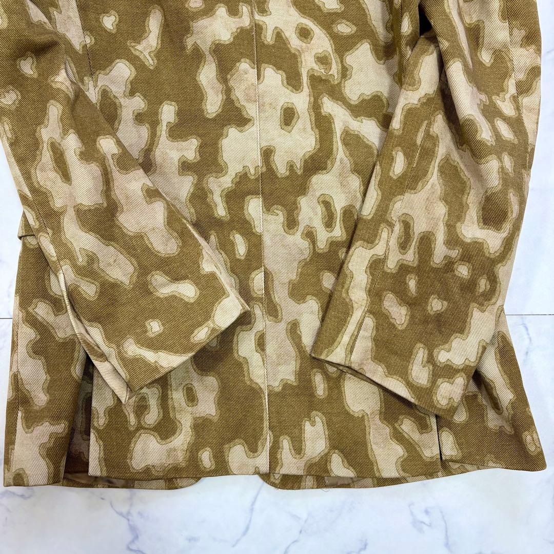 美品 DRIES VAN NOTEN テーラードジャケット カモフラ柄 ベージュ