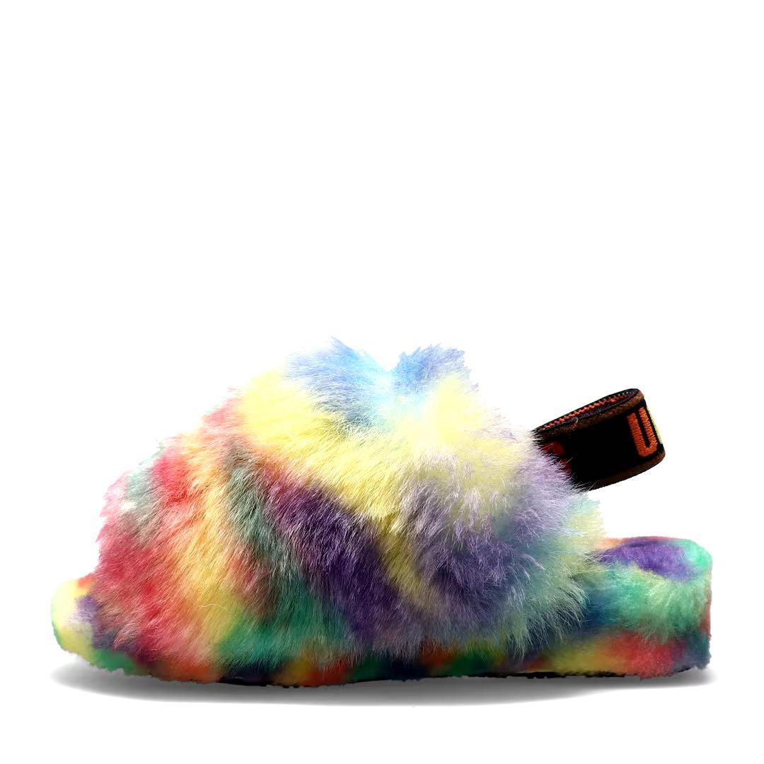 靴 UGG W FLUFF YEAH PRIDE RAINBOW 22SS-I