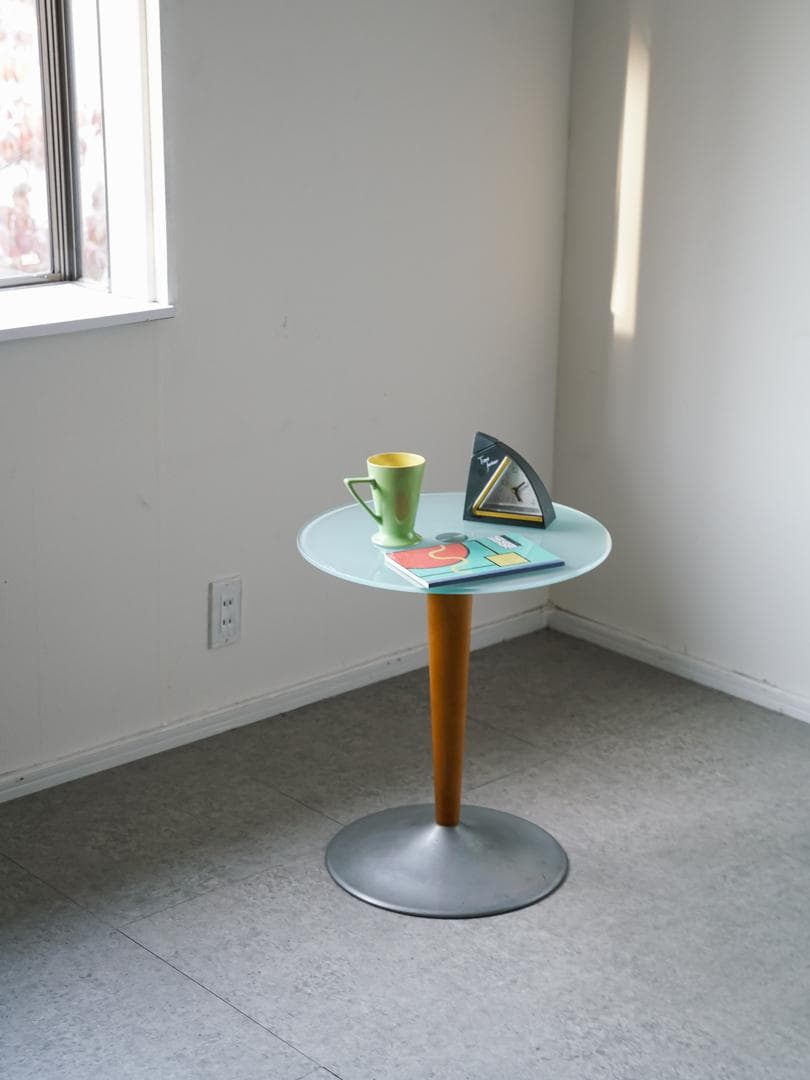 80-90’s postmodern ガラステーブル モダン ミッドセンチュリー