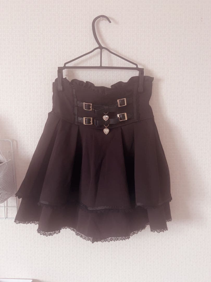 リズリサ 2連リボンベルトスカパン