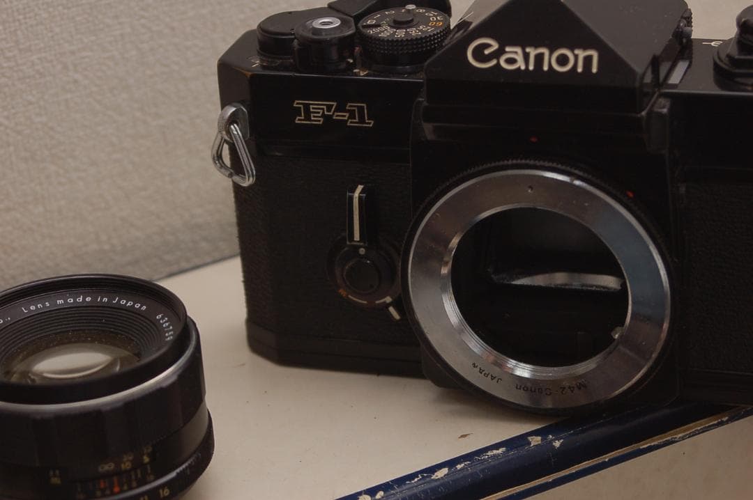 【片付け整理】Canon F-1N レンズ、アクセサリーセット