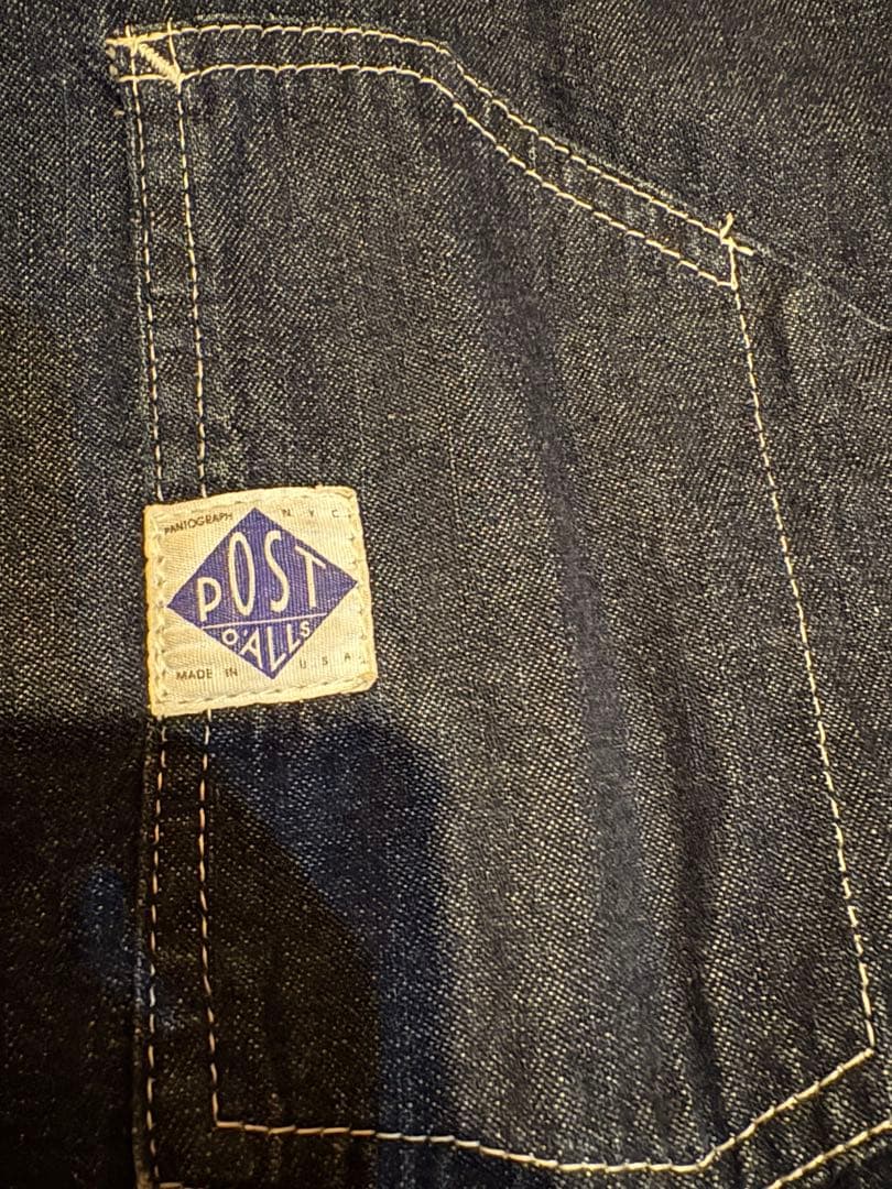 POST O'ALLS カバーオール デニムジャケット S アメリカ製
