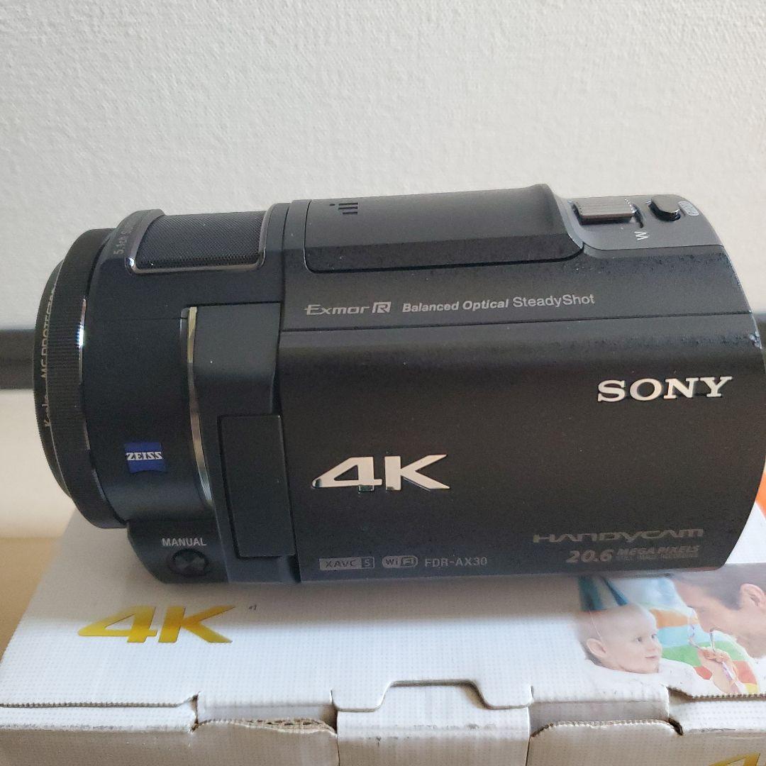 SONY FDR-AX30 4K ビデオカメラ バッテリー2個付き