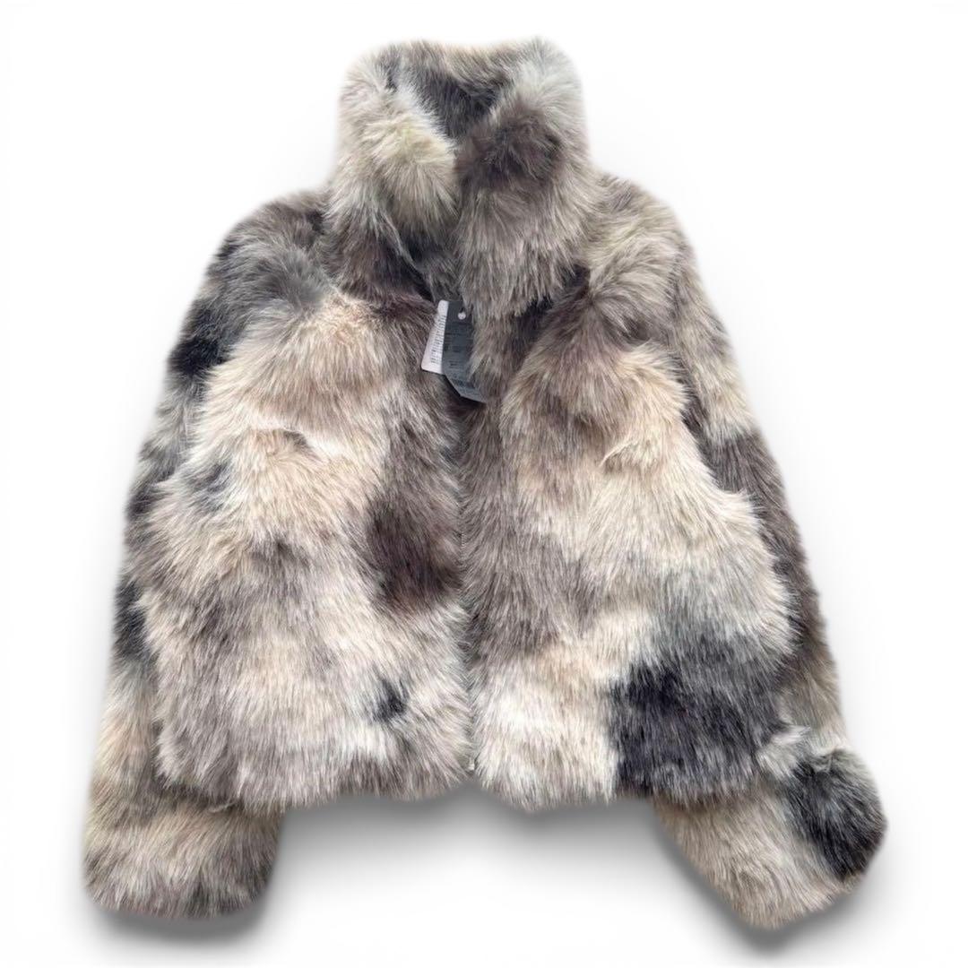 【新品タグ付き】JEANASIS MIXカラーファーブルゾン