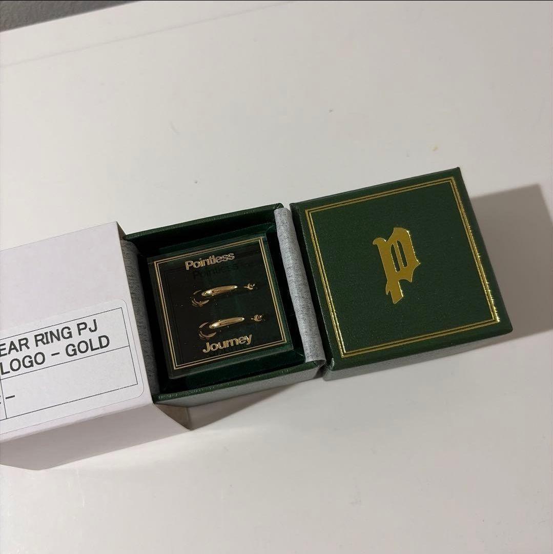 【新品】pointless journey ロゴ ピアス ゴールド 常田大希