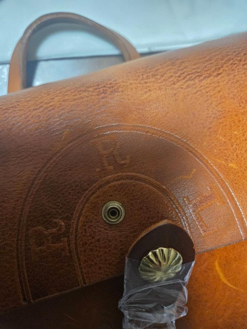 【新品未使用】DOUBLE RL本牛革メッセンジャーバック/ ブラウン