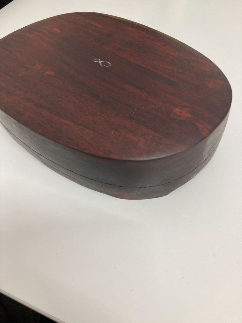 硯　骨董品　木製ケース付き