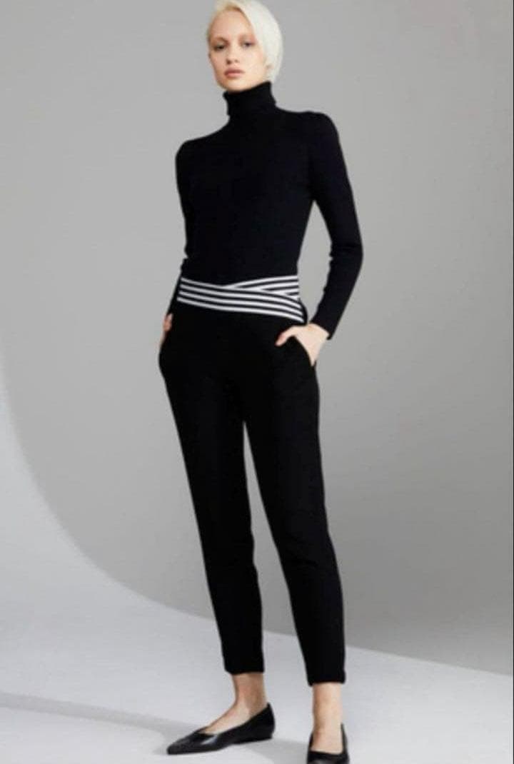 ra\" chel chelボーダーズアットバルコニーテーパードパンツ36