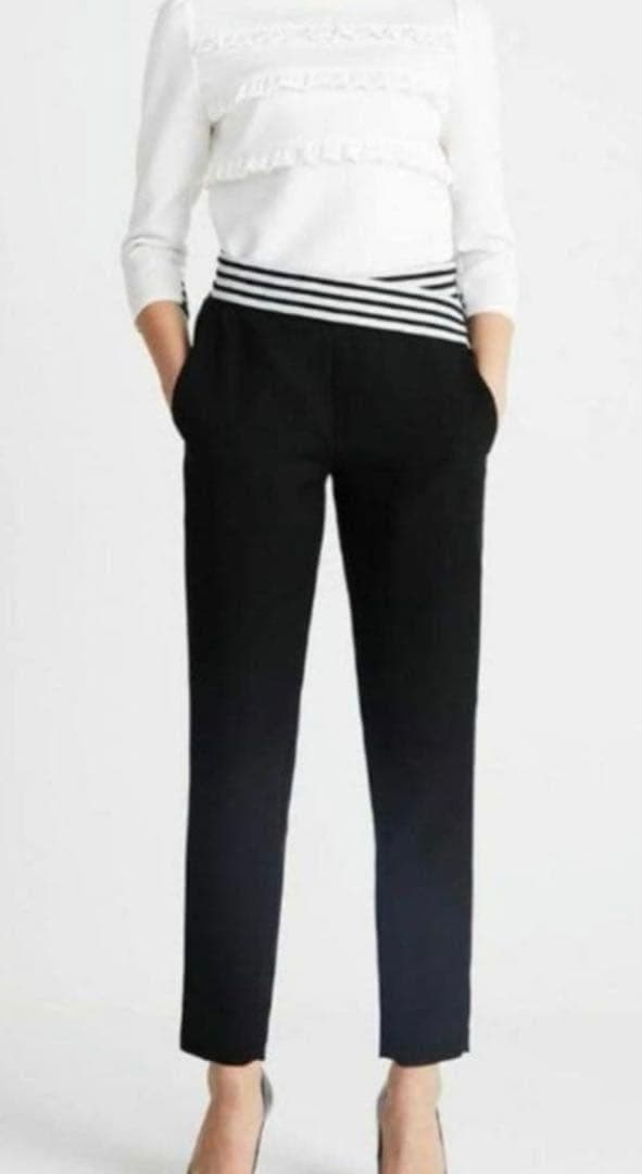 ra\" chel chelボーダーズアットバルコニーテーパードパンツ36