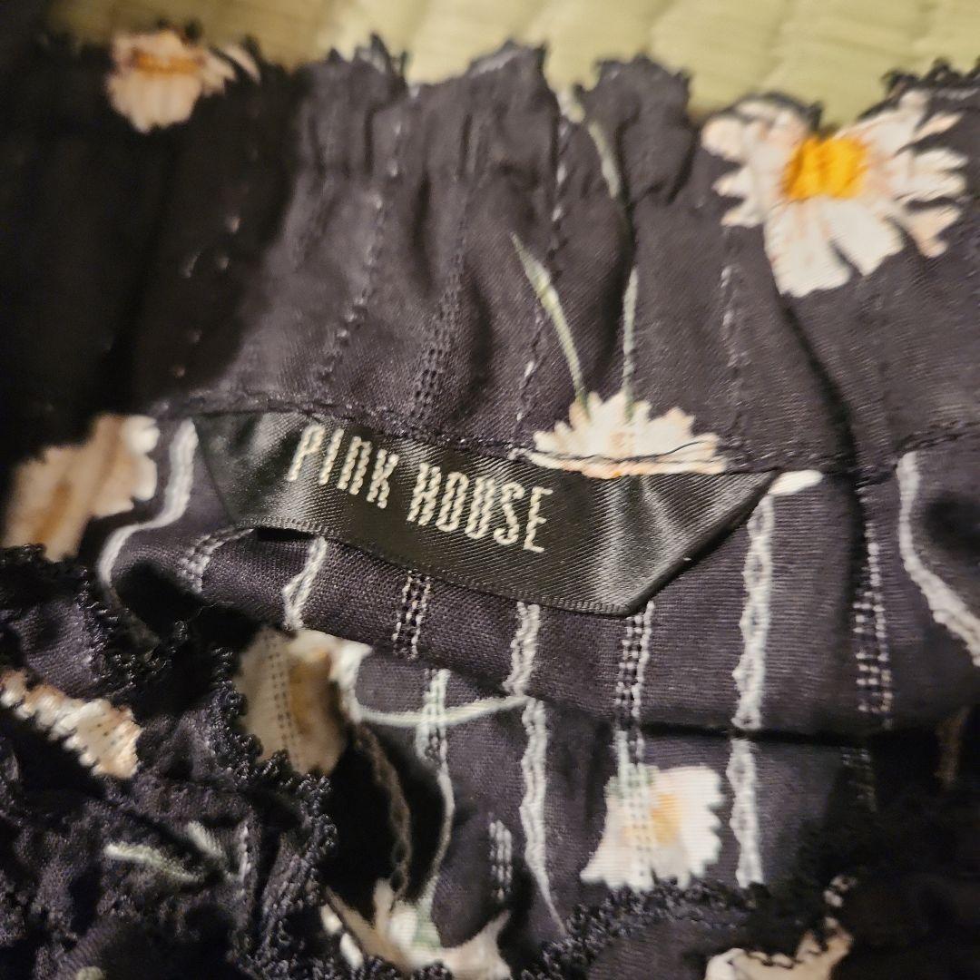 PINK HOUSE フラワープリント フレアスカート