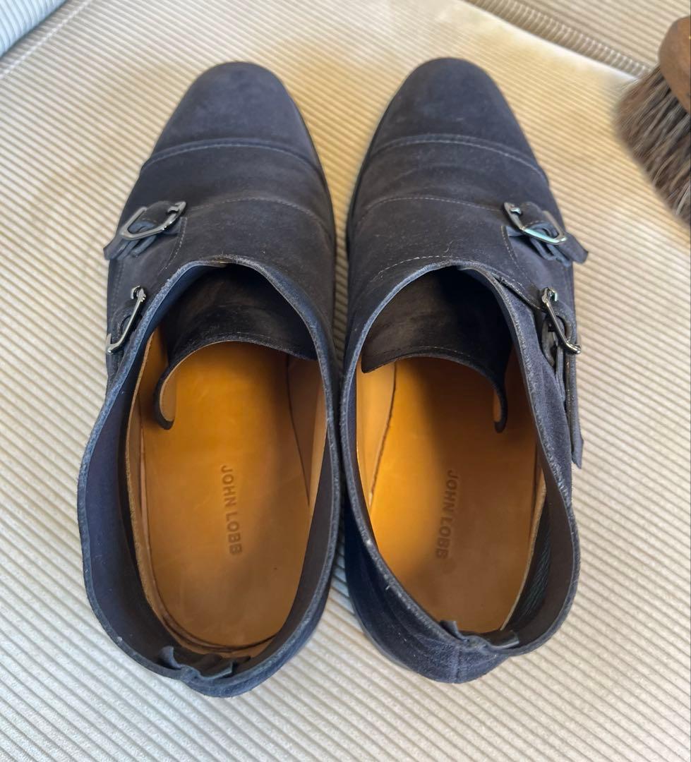 ジョンロブ William II Boots 7EE ブラックスエード MTO品