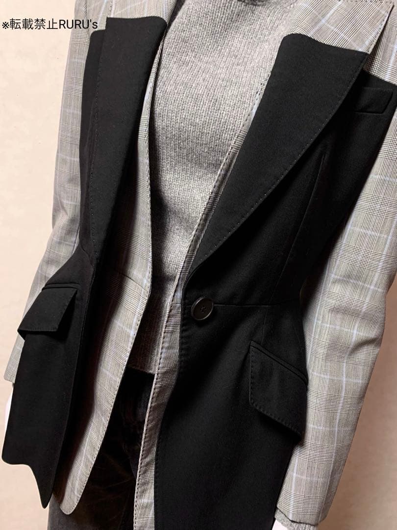 定価50万円新品アレキサンダーマックイーン ミックスレイヤード ジャケット